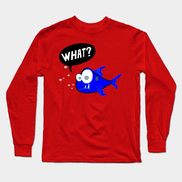 Funny Fish Long Sleeve T-Shirt by tarekmonam